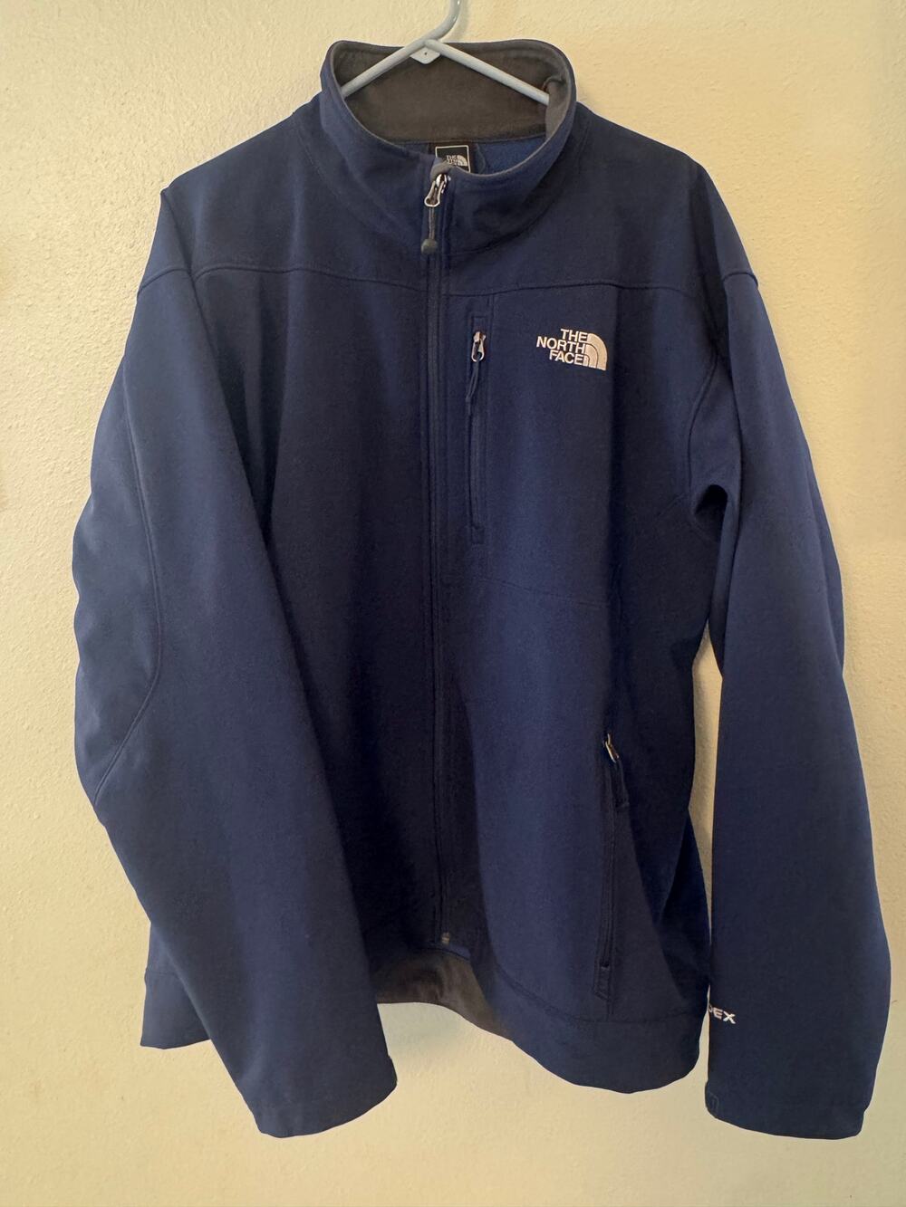 Blue The North Face apex bionic soft shell jacket men's XXL